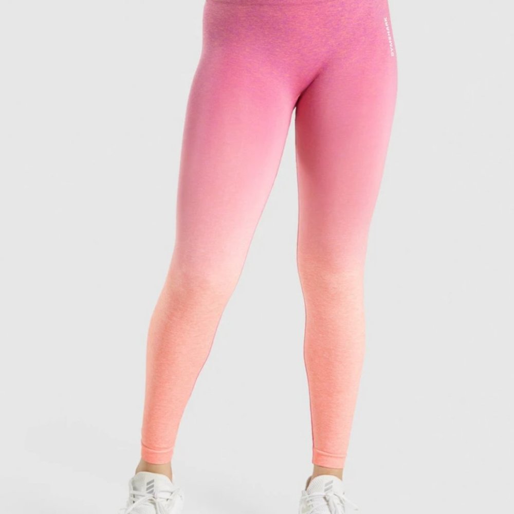 GYMSHARK ADAPT OMBRE SEAMLESS LEGGINGS- MEDIUM